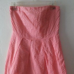 J. Crew strapless seesucker dress